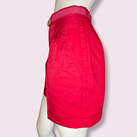 vintage 80s Casablanca : pleated fuchsia shorts - Picture 7 of 12